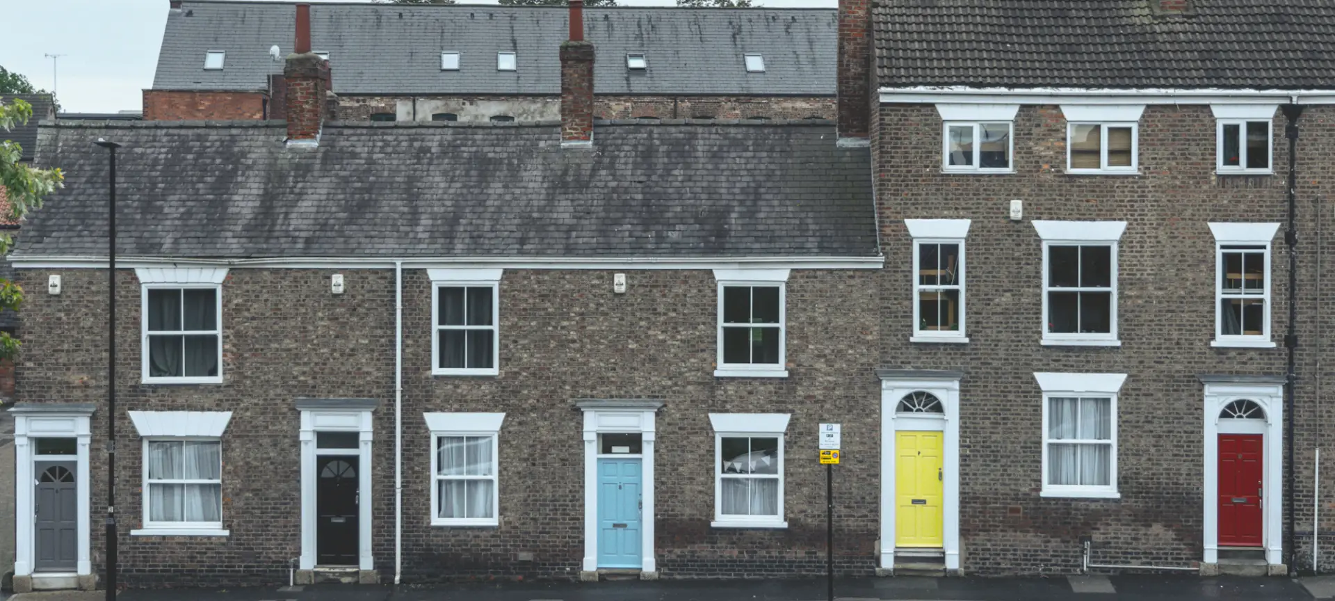 A residential street of the kind Echo Stay assesses for serviced accommodation — PLACEHOLDER image
