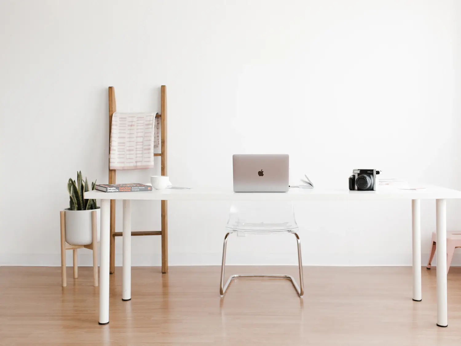 Desk and workspace inside an apartment — PLACEHOLDER image